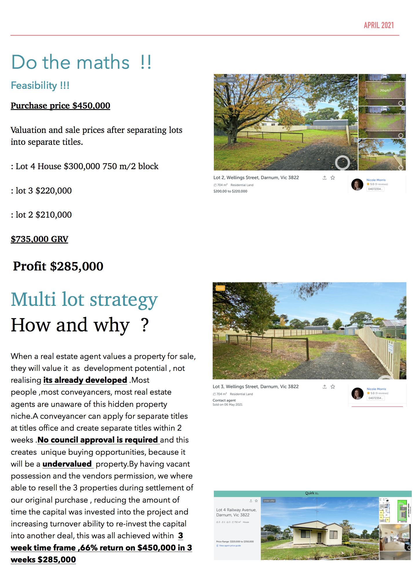 Darnum Vic Property Investment